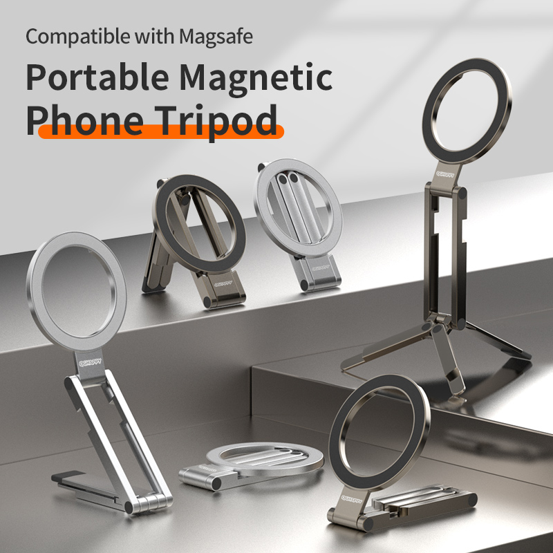 Selfie Stick Tripod - Magnetic metal phone photography stand selfie