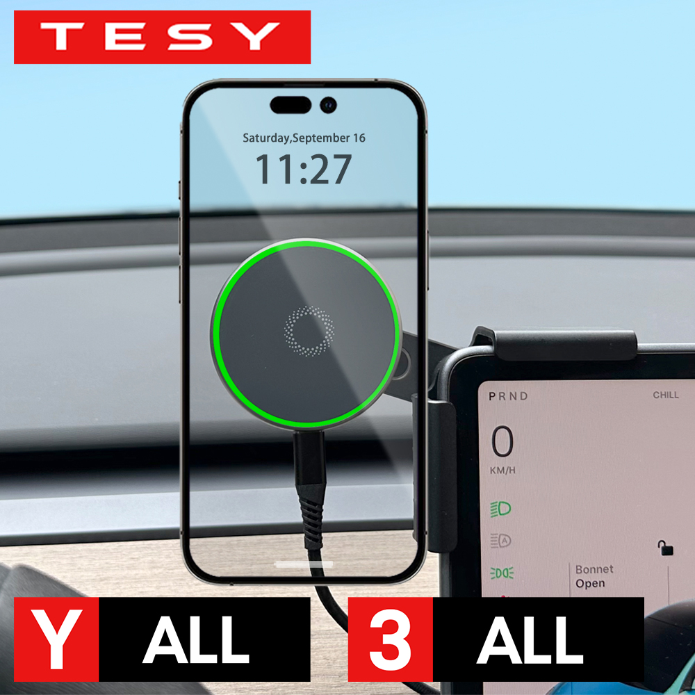 Phone Accessories And Electronics - Car Phone Mount Holder 15W Magnetic