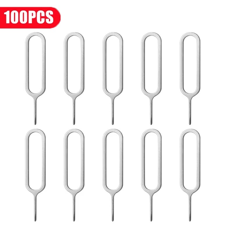Sim Card Tool - 100pcs Anti-Lost Eject Sim Cards Tray