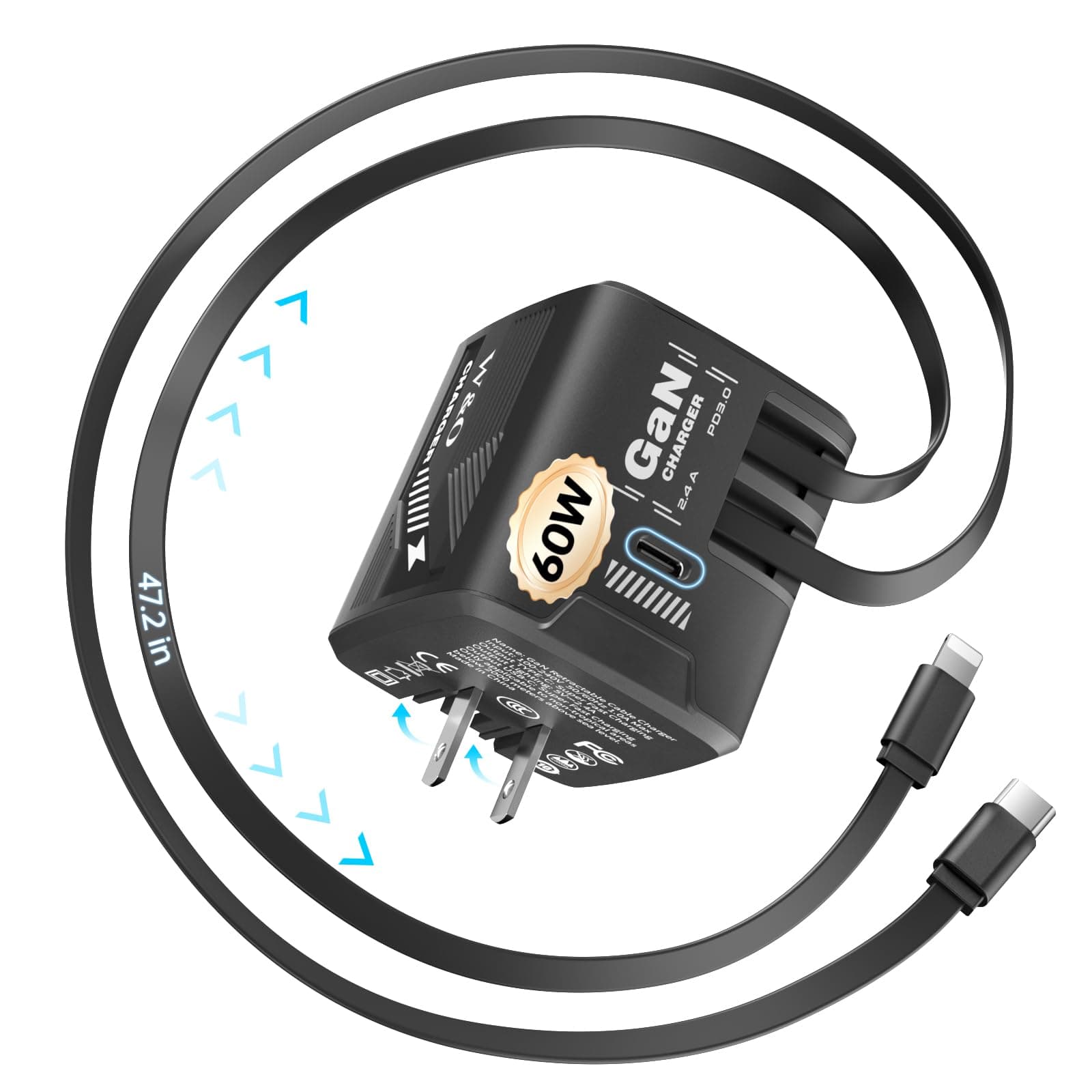 Phone Accessories Wholesale - W & O 60W GAN Fast