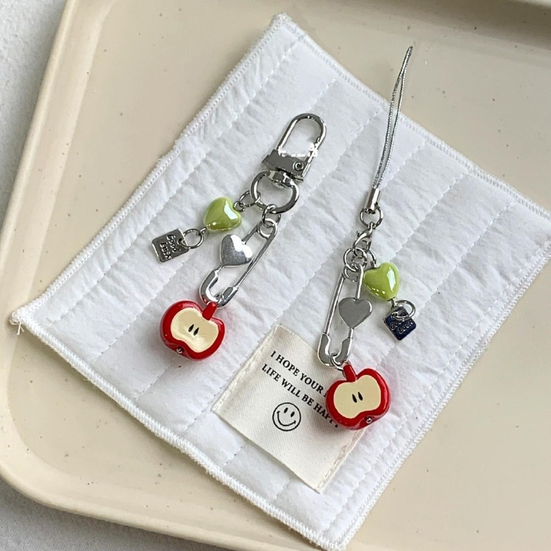 Phone Accessories Red - Fashion Fruit Phone Chain Keychain Sweet