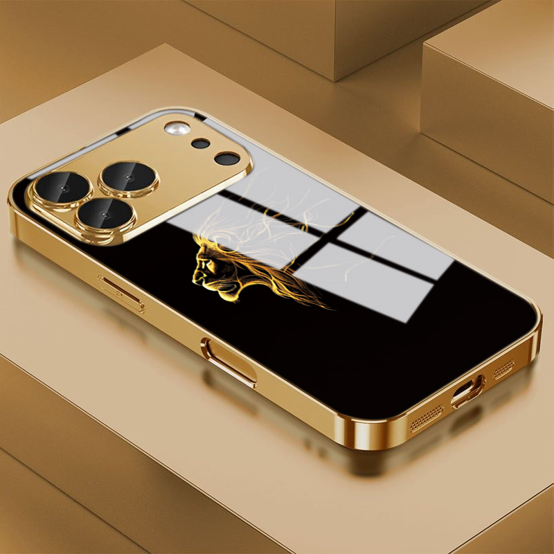 Phone Accessories Wholesale - Luxury Heroic Lion Tempered Glass Phone