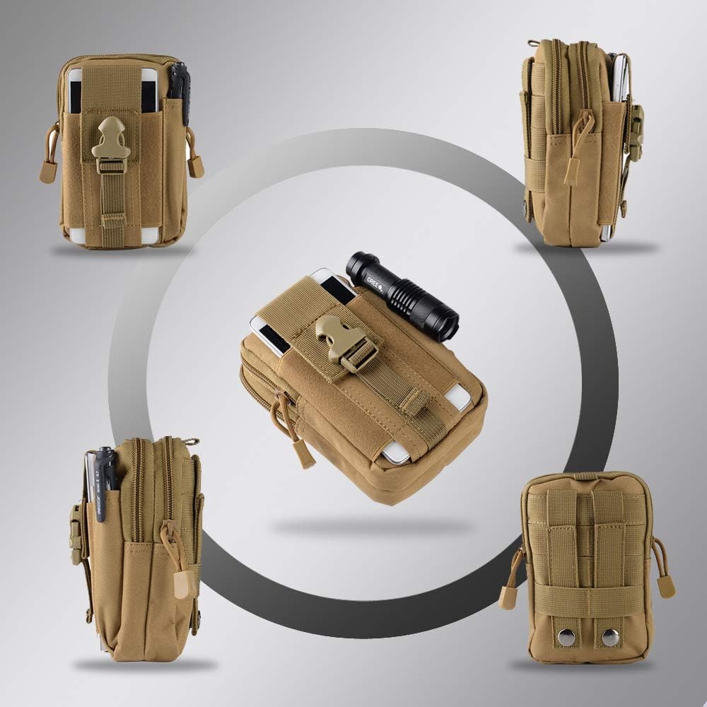 Tactical Molle Belt Pouch Mili - Phone Accessories Men review and price