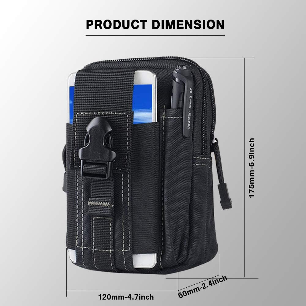 Tactical Molle Belt Pouch Mili - Phone Accessories Men review and price