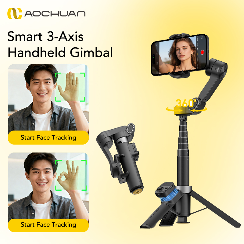 AOCHUAN Smart X3 360° Pan Rota - Selfie Stick Tripod review and price