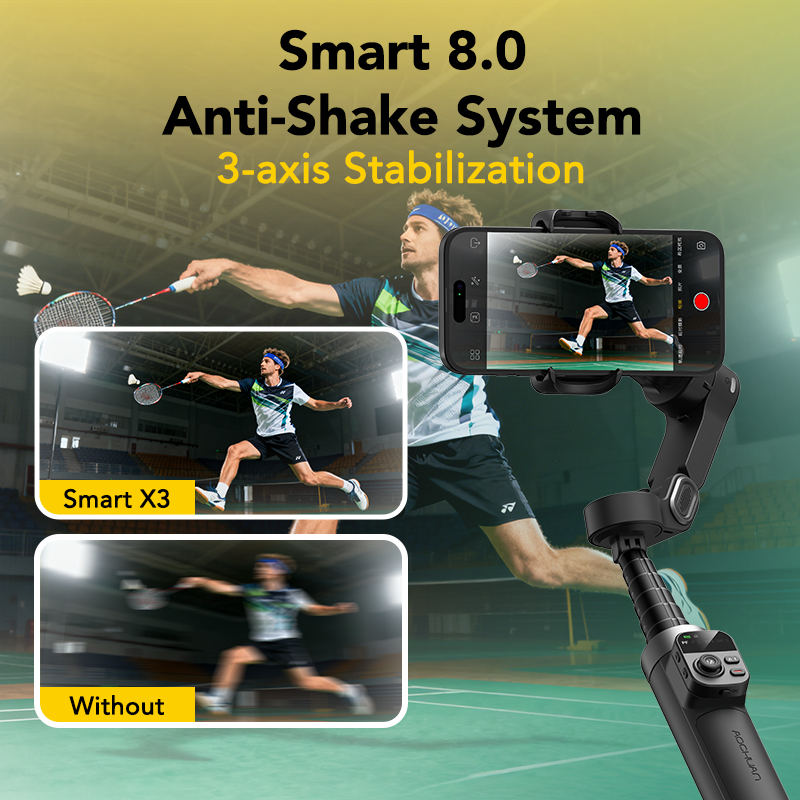 AOCHUAN Smart X3 360° Pan Rota - Selfie Stick Tripod review and price
