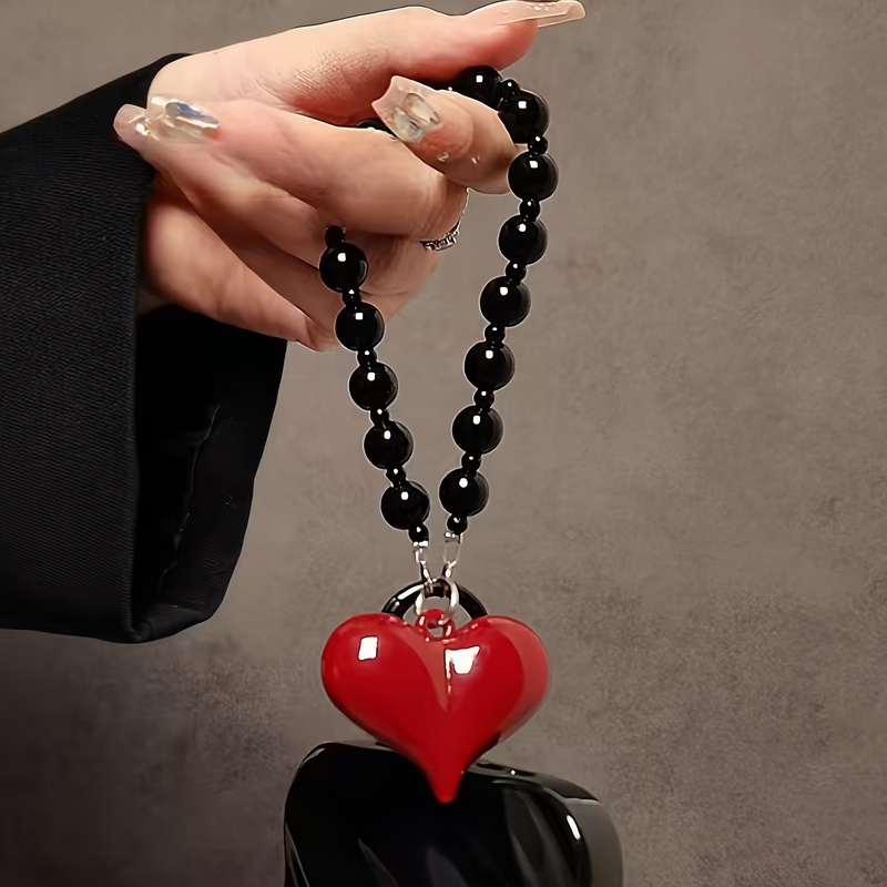 1 Piece Red Large Heart Black  - Phone Accessories Red review and price