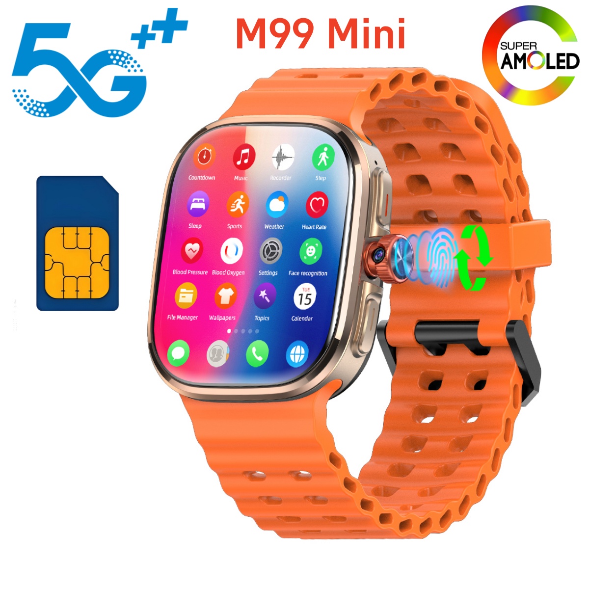 M99 Mini Smartwatch 5G Android - Sim Card Tool review and price