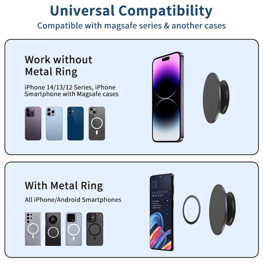 Magnetic Folding Mobile Phone  - Pop Socket Grip review and price