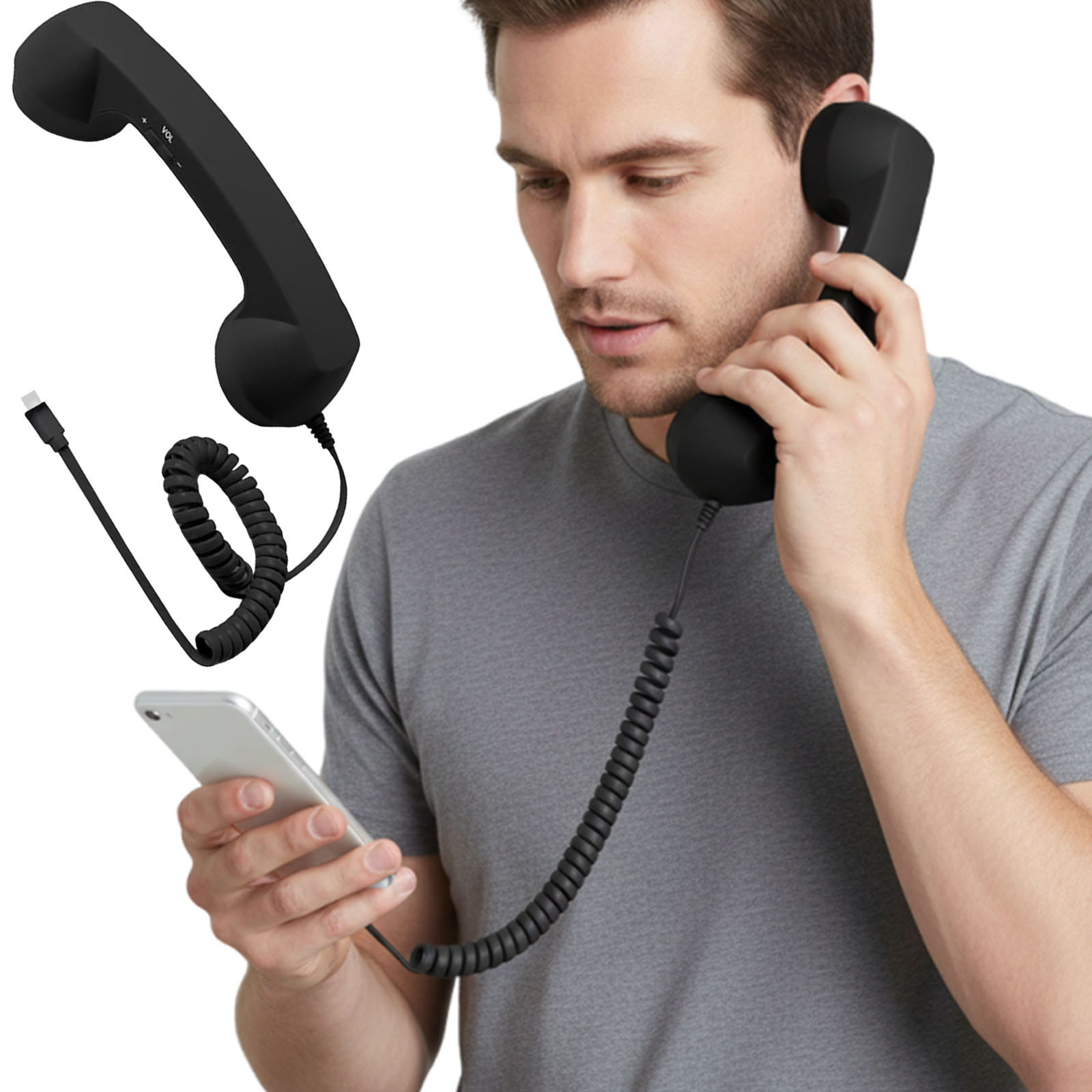 Retro Phone Handset Type-C Cre - Retro Handset Phone review and price