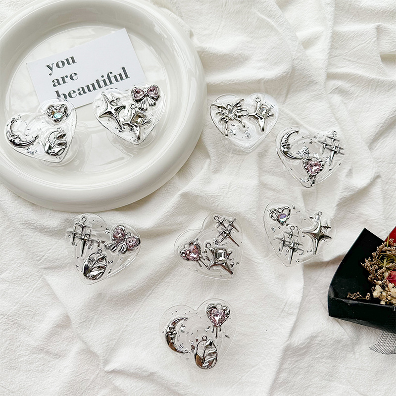 Clear Heart Phone Grip Holder  - Phone Accessories And Gadget review and price