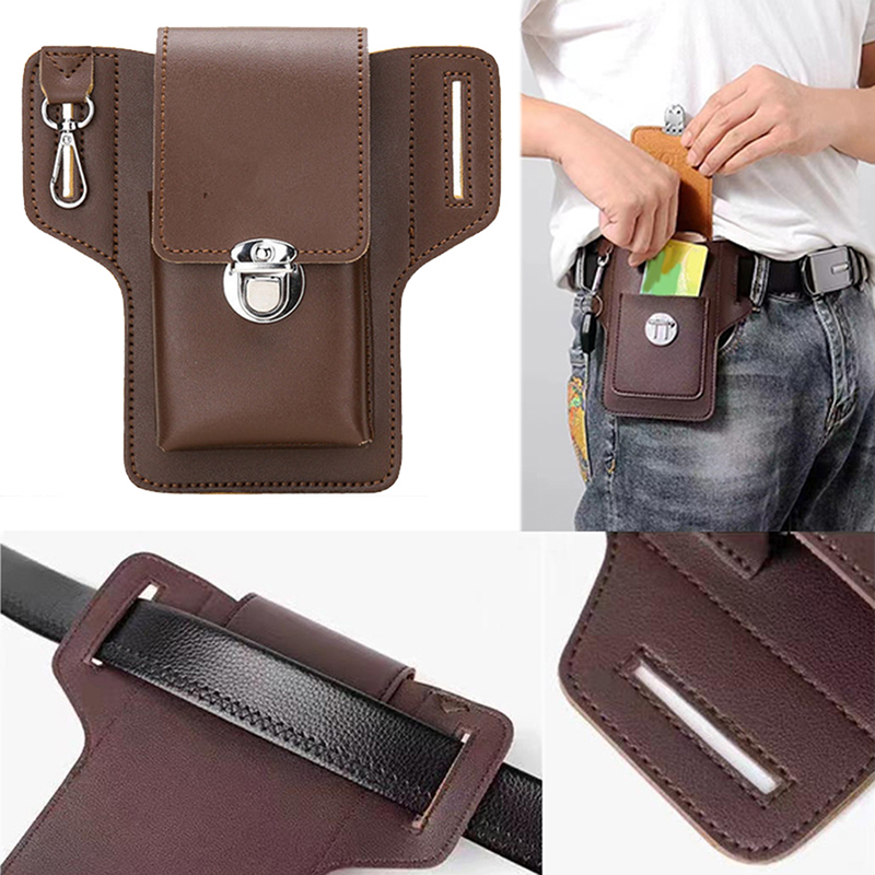 Fashion Men Multi-function PU  - Phone Accessories Men review and price
