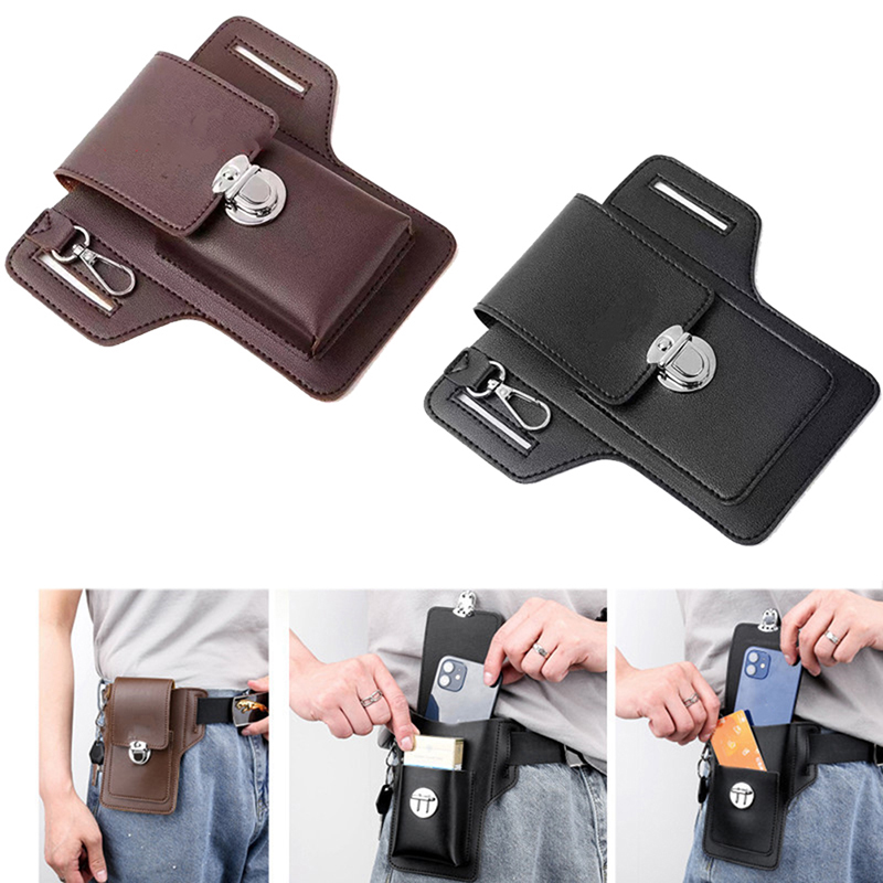 Fashion Men Multi-function PU  - Phone Accessories Men review and price