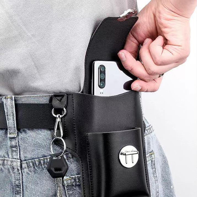 Fashion Men Multi-function PU  - Phone Accessories Men review and price