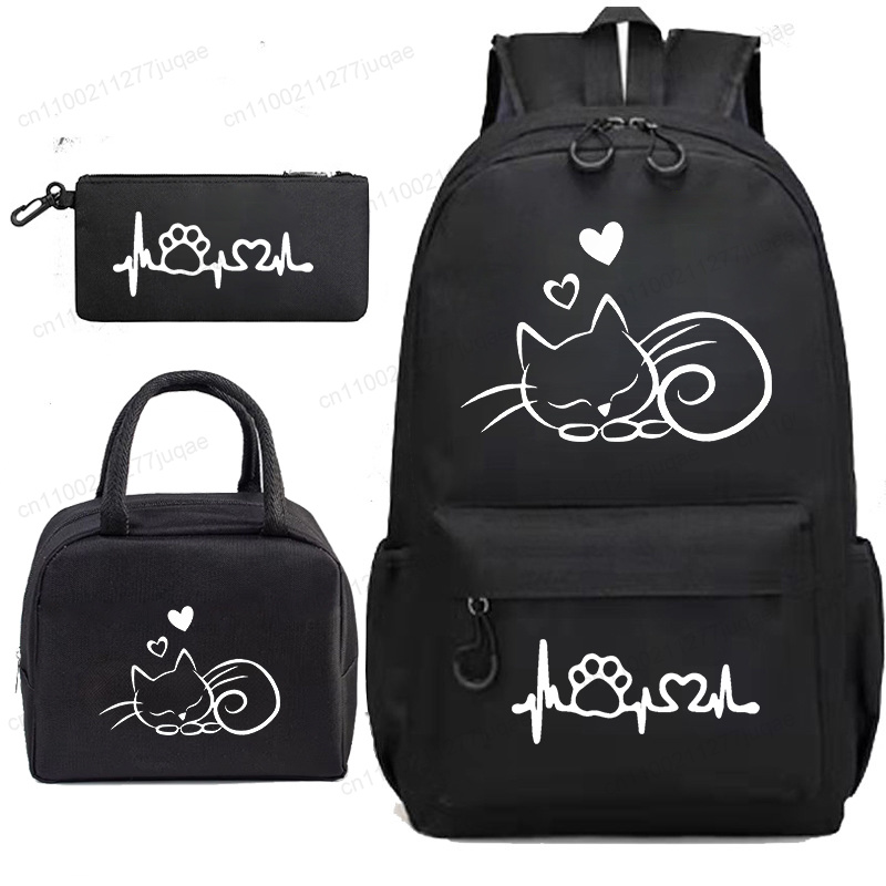Chibi Anime Cat 3Pcs Backpack  - Phone Accessories Wholesale In China review and price