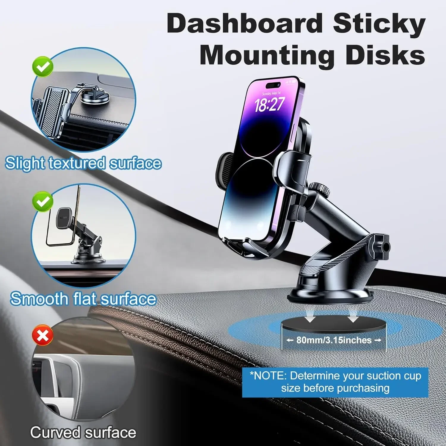 Universal Dashboard Adhesive S - Quirky Phone Accessories review and price