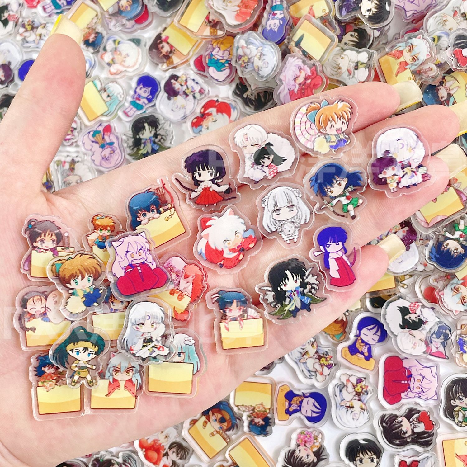 50/100Pcs 1/2cm Mini Inuyasha  - Phone Accessories Diy review and price