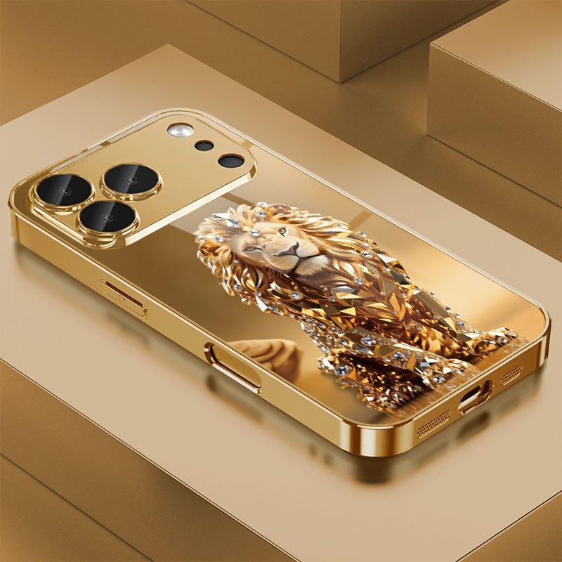 Crystal Gold Lion Pattern Gold - Phone Accessories Wholesale review and price