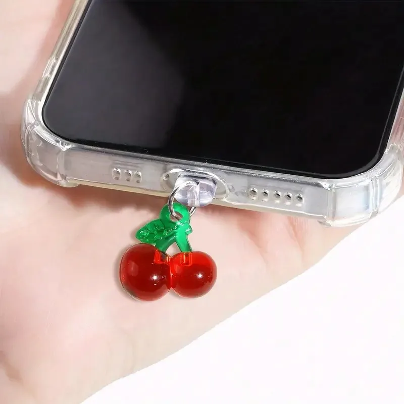 1pcs Red Cherry Phone Dust Plu - Phone Accessories Red review and price