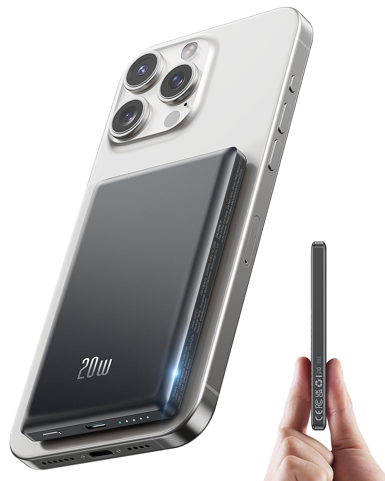 5000mAh Magnetic Power Bank, W - Phone Accessories Wholesale review and price