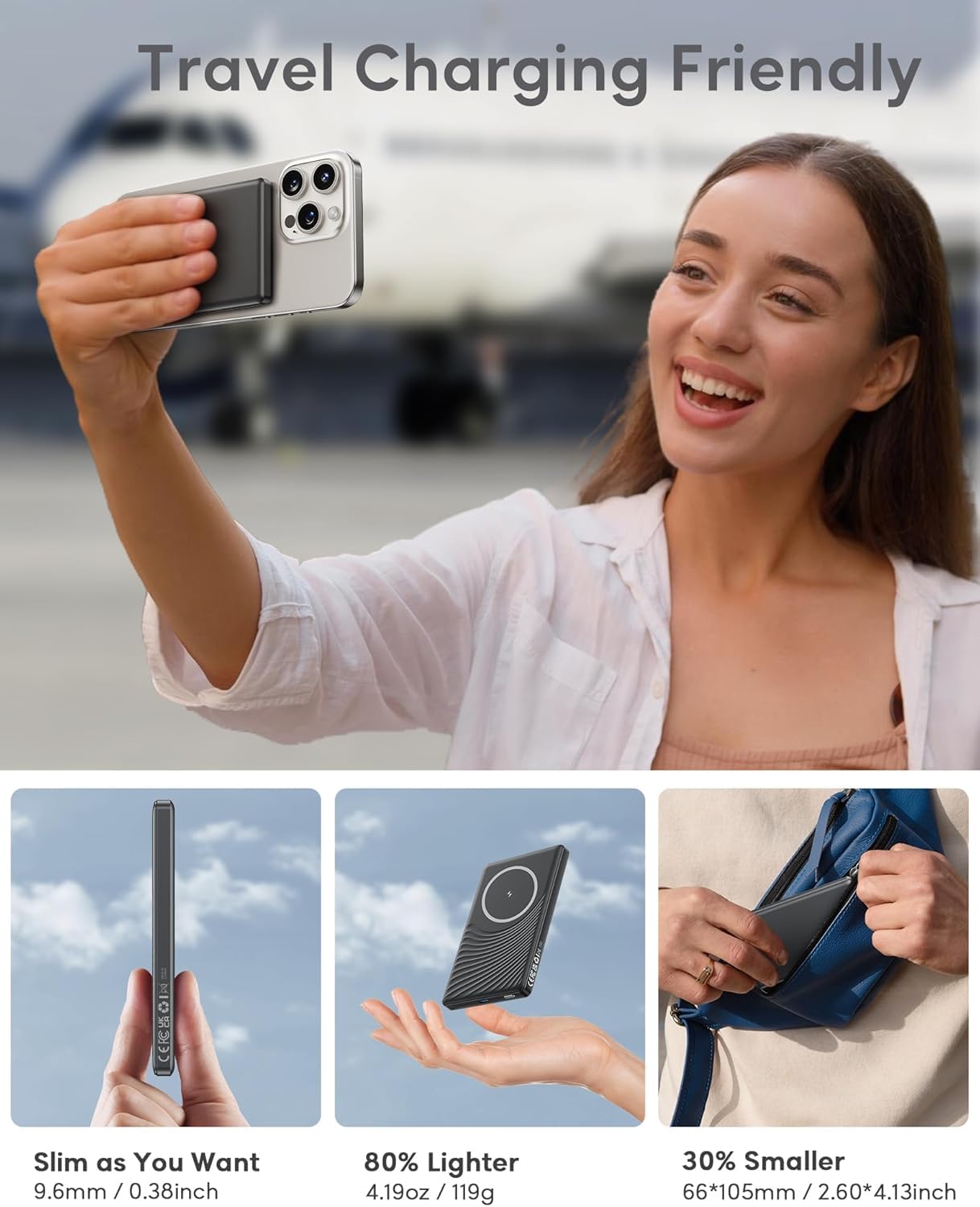 5000mAh Magnetic Power Bank, W - Phone Accessories Wholesale review and price